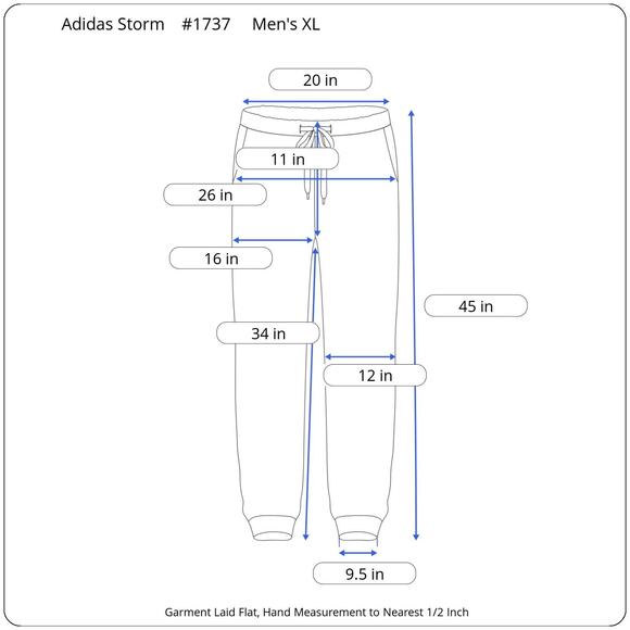 Adidas ClimaProof Storm Full Zip Rain Pants Men’s XL Black Athletic Training - Picture 12 of 12